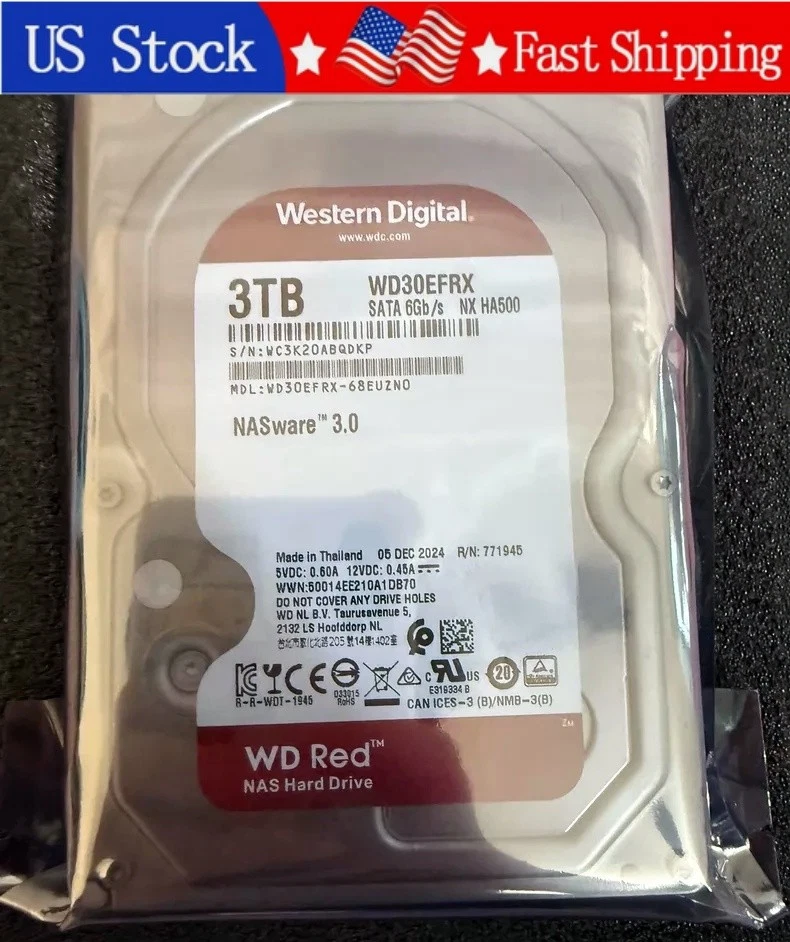 Western Digital 3.5 in Form Factor Internal Hard Disk Drives 3 TB