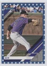 2019 Panini Donruss Variation Independence Day Kyle Freeland (Ace on Front) 06ee