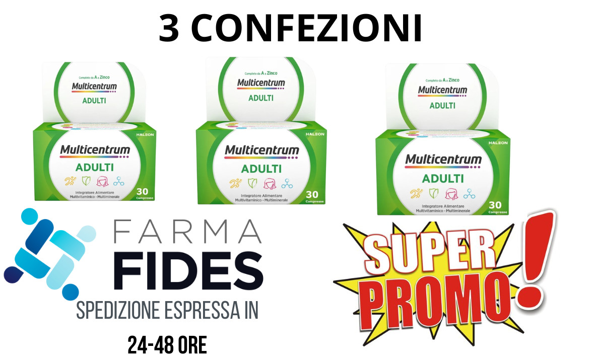 Offerta Multicentrum Adulti 30 Compresse (Pack 3x) | Originale Haleon