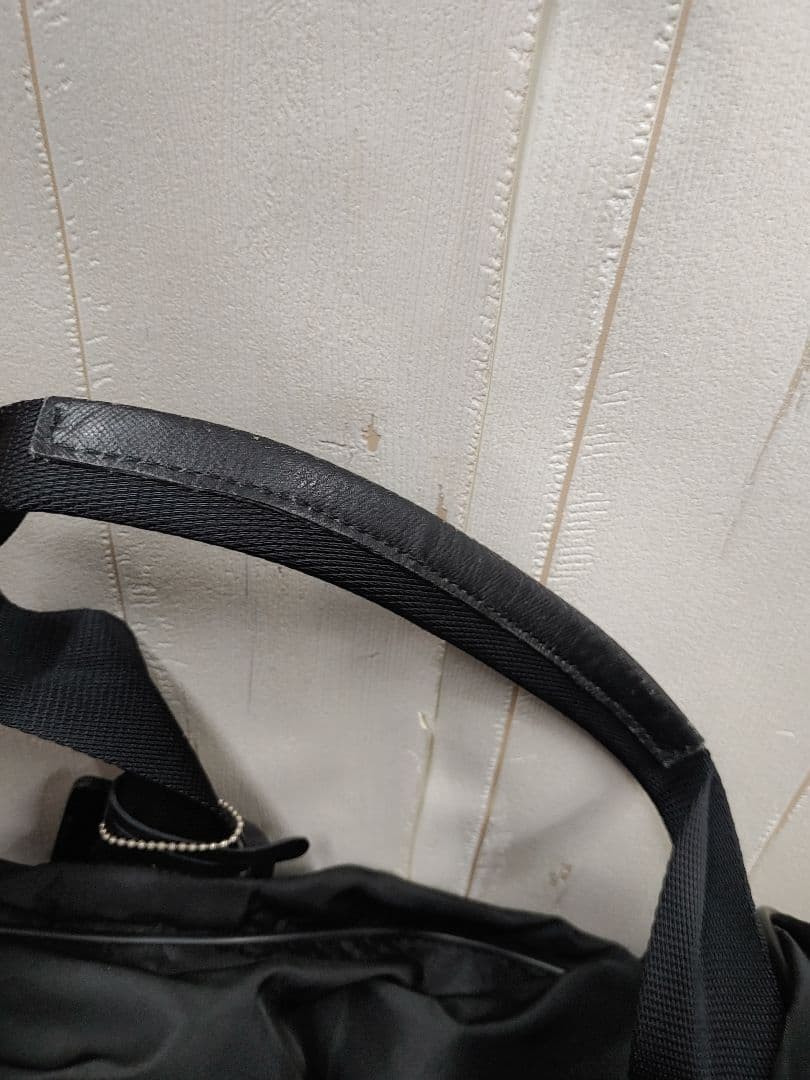 90s 00s PRADA 2WAY Boston Bag Black Large Capacity thumbnail 14