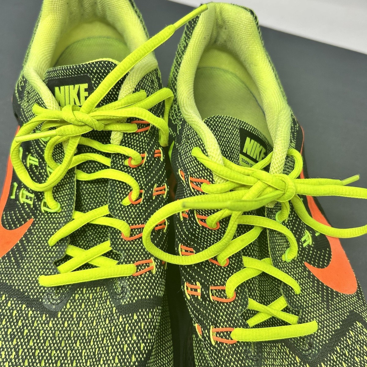 Nike Air Zoom Structure 18 Green Orange 2014 Size 14 683731-700