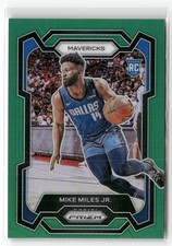 2023-24 Panini Prizm #295 Mike Miles Jr. Prizms Green