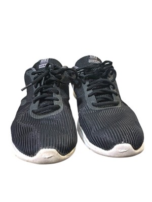 Nike Flex Bijoux Lace Up Low Top Black Running Shoes Size 9 881863-001