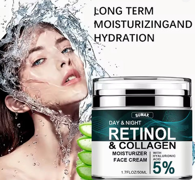 Retinol & Kollagen Feuchtigkeitscreme Gesichtscreme mit Hyaluronsä
