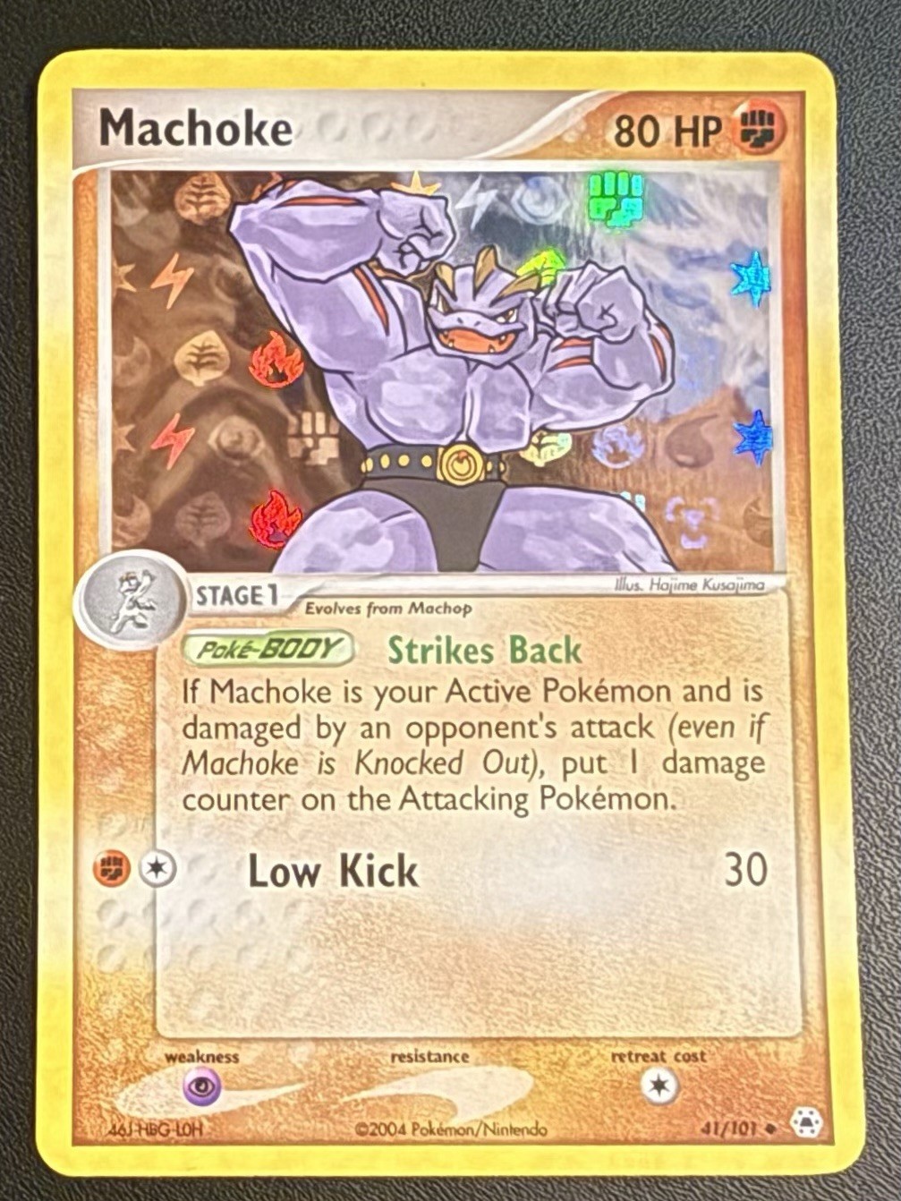Machoke 41/101 Hidden Legends Reverse Holo Rare NM Pokemon TCG 2004 (English)