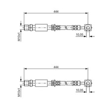 Flexible de frein Saab 9-5