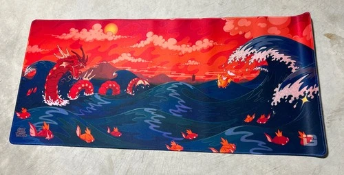 Japanese style Extended mouse pad 35” X 16” Dragon