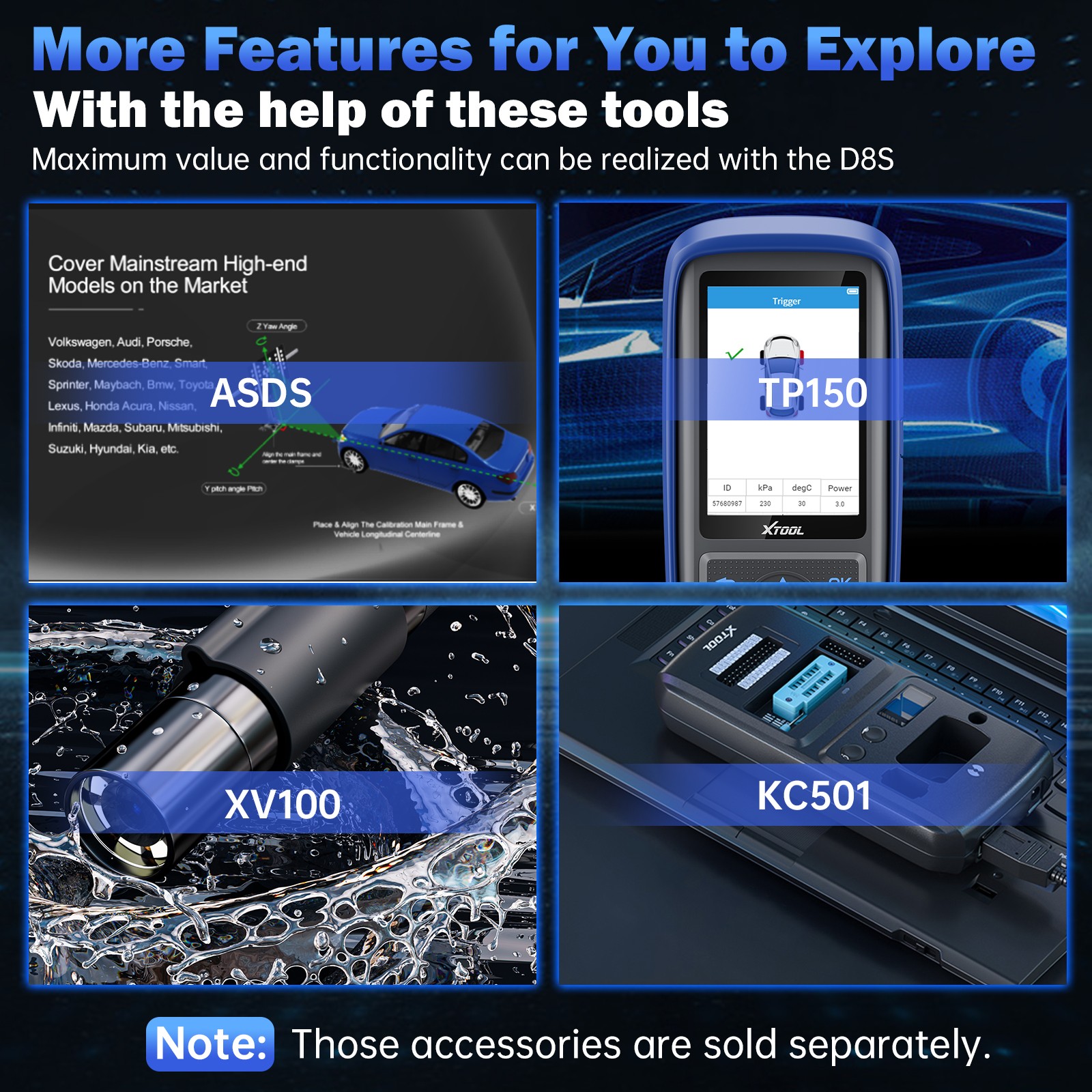 2026 XTOOL D8S OBD2 Bidirectional Scanner Diagnostic Tool Coding All System DOIP