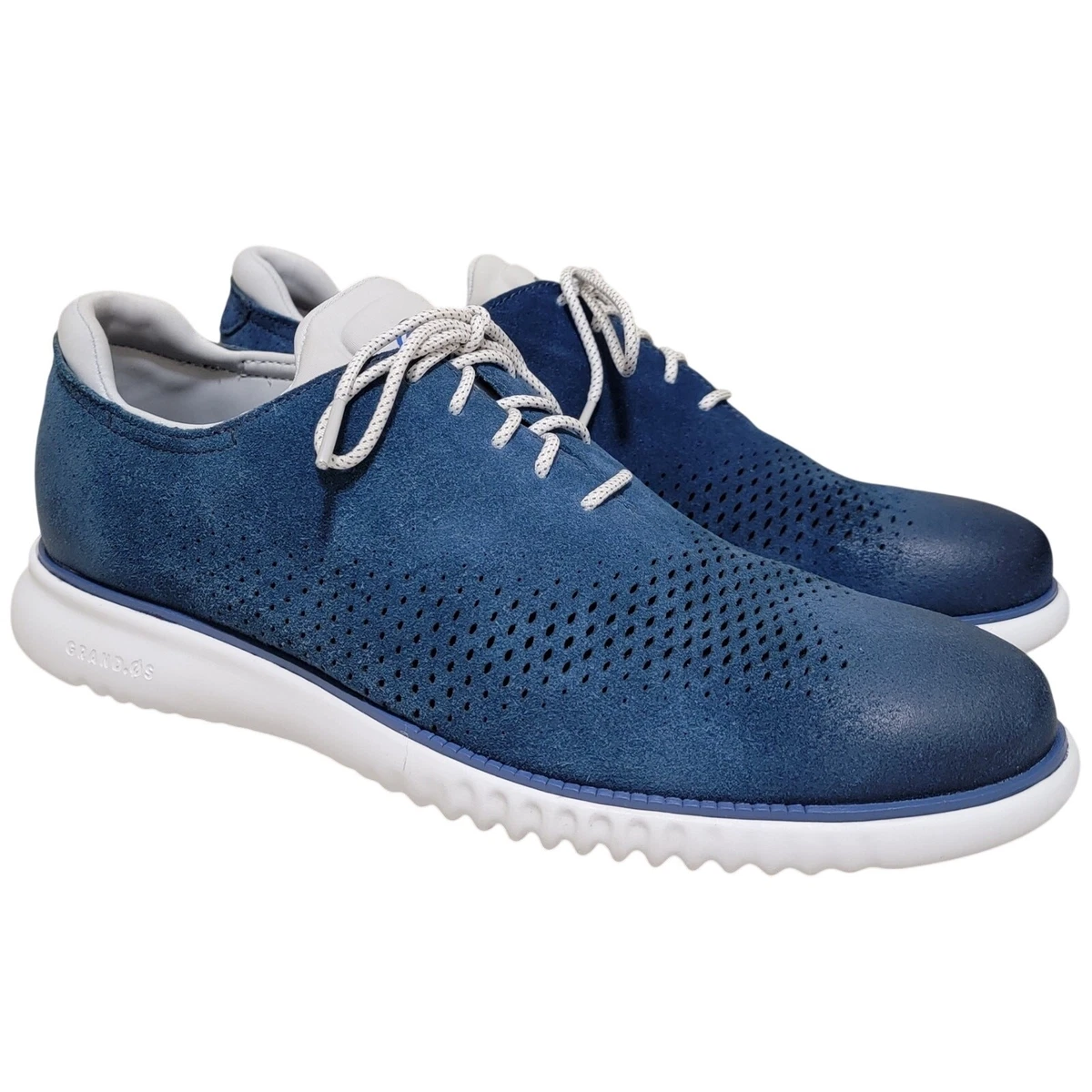 Cole Haan Suede Blue Dress Shoes for Men for sale | eBay