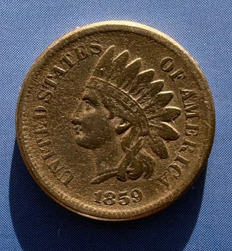 1859 Indian Head Cent Extra Fine