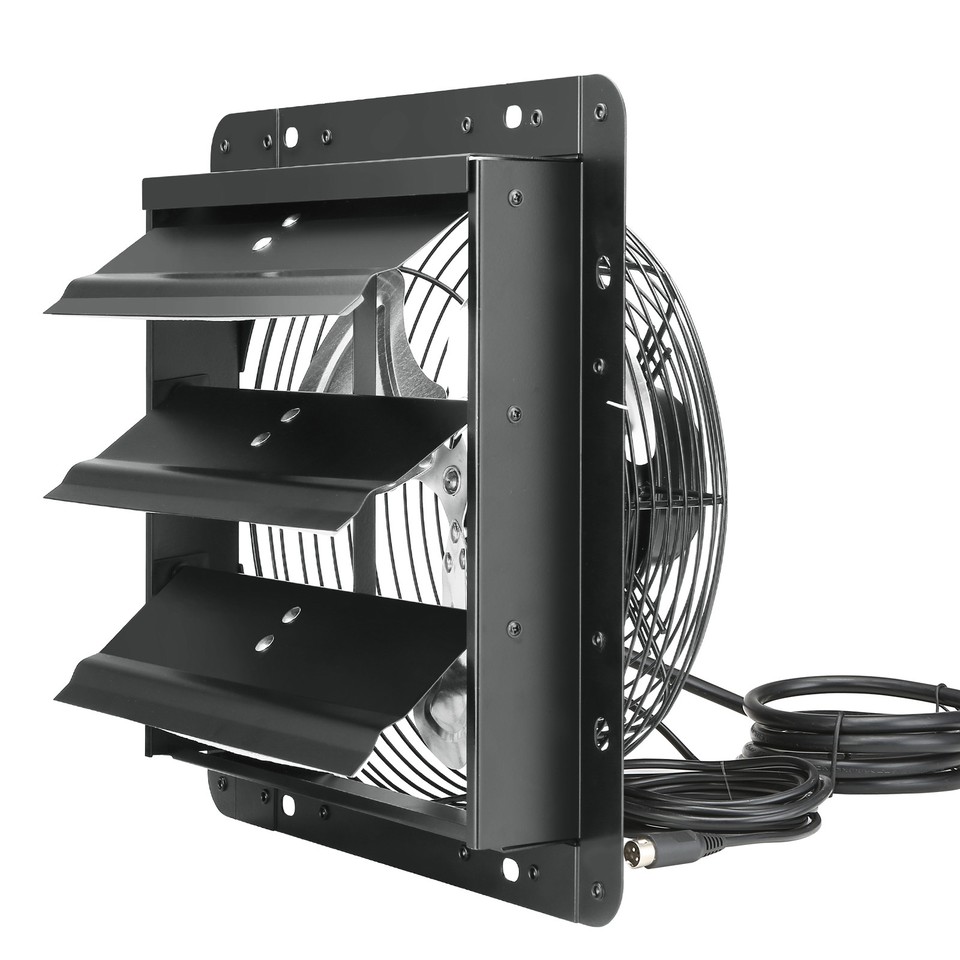 Window Exhaust Fan VEVOR Wall-Mounted Aluminum Shutter Exhaust Fan - Foto 3