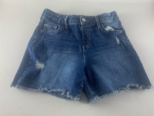 Girls Jumping Beans Shorts Size 12 Blue Jean Non-Zip School Summer
