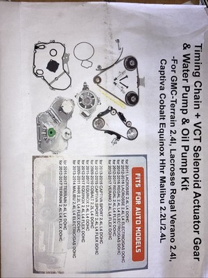 Timing Chain+vct Selenonid ActuatorGear&water pump&oil Pump kit 