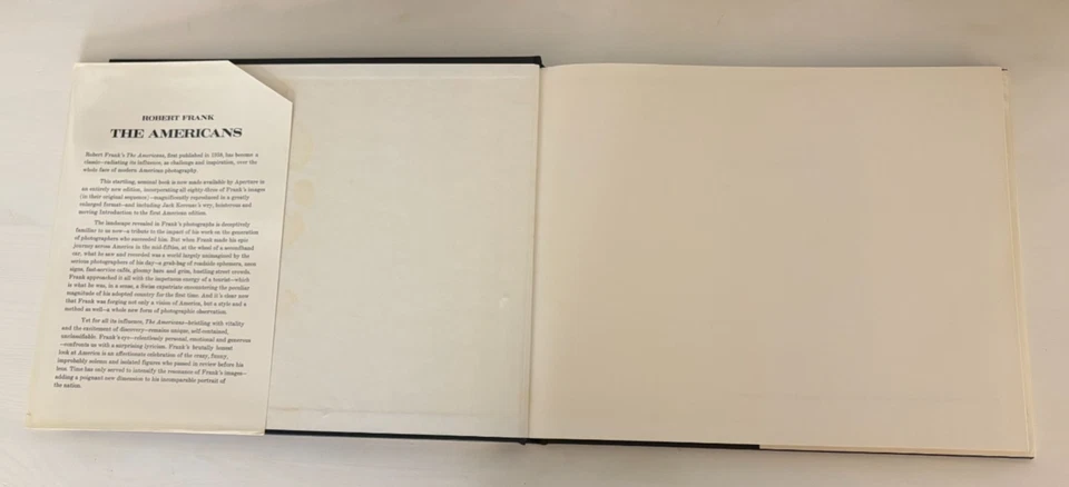 The Americans Robert Frank Photography Book Jack Kerouac Aperture 1978 HC DJ Foto 3 de 4