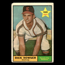Dick Howser Rookie #416 1961 Topps Kansas City Athletics Baseball Card MLB VG. rookie card picture