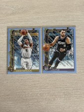 2025-2026 NBA Topps Holiday NBA Light Blue Glitter Lot of 2 Levine Westbrook 