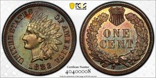 PCGS PR63BN 1883 Indian Head Cent (Toned and w/ Trueview)