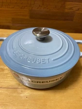 Le Creuset Cocotte Risotto Pot 18cm 1.5L Coastal Blue Enamel Cast Iron from JP
