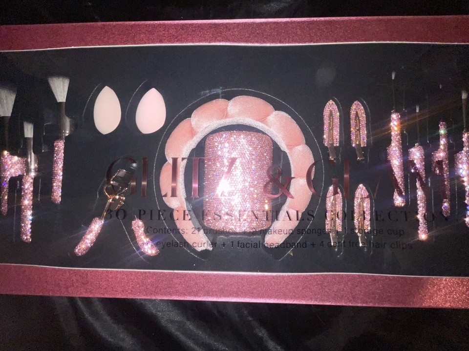 glitz and glam brush set rhinestone PINK 💖 eBay