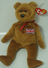 TY Beanie Baby - BRITANNIA the Bear UK Exclusive  8.5 inch 