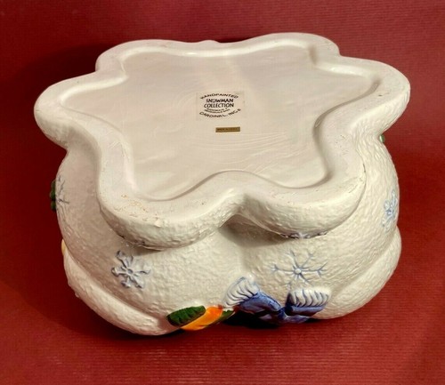Unique Cardinal Inc. Snowman Collection Ceramic 3-Sided Christmas Cookie Jar - Picture 9 of 10