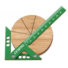 Aluminum Alloy Center Finder Ruler, High-Precision Centerline Positioning 45/...