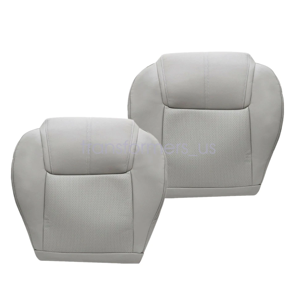 Cubierta de asiento inferior de cuero gris para Jeep Commander 2006-2010 conductor y pasajero Foto 2 de 4