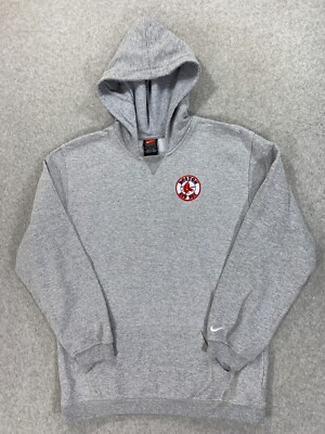 Boston Red Sox Nike Vintage Baseball Hoodie Sweatshirt (Youth Large) Gray 