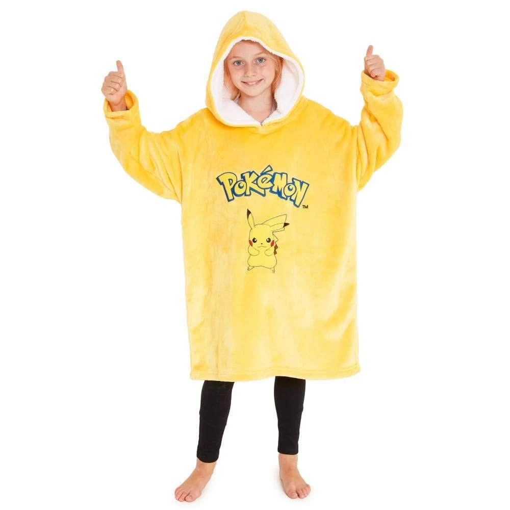 PKM Pika Oversized Blanket Hoodie for Boys Girls