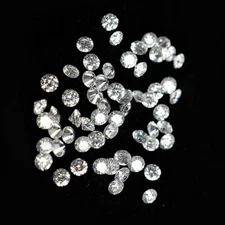 Natural Loose Diamond Round I1-I3 Clarity G-H White Color 50 Pcs Lot