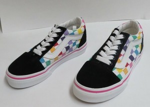 vans checkerboard old skool rainbow