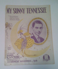 Vintage Sheet Music My Sunny Tennessee Bert Kalmar Harry & Herman Ruby 1921 A2