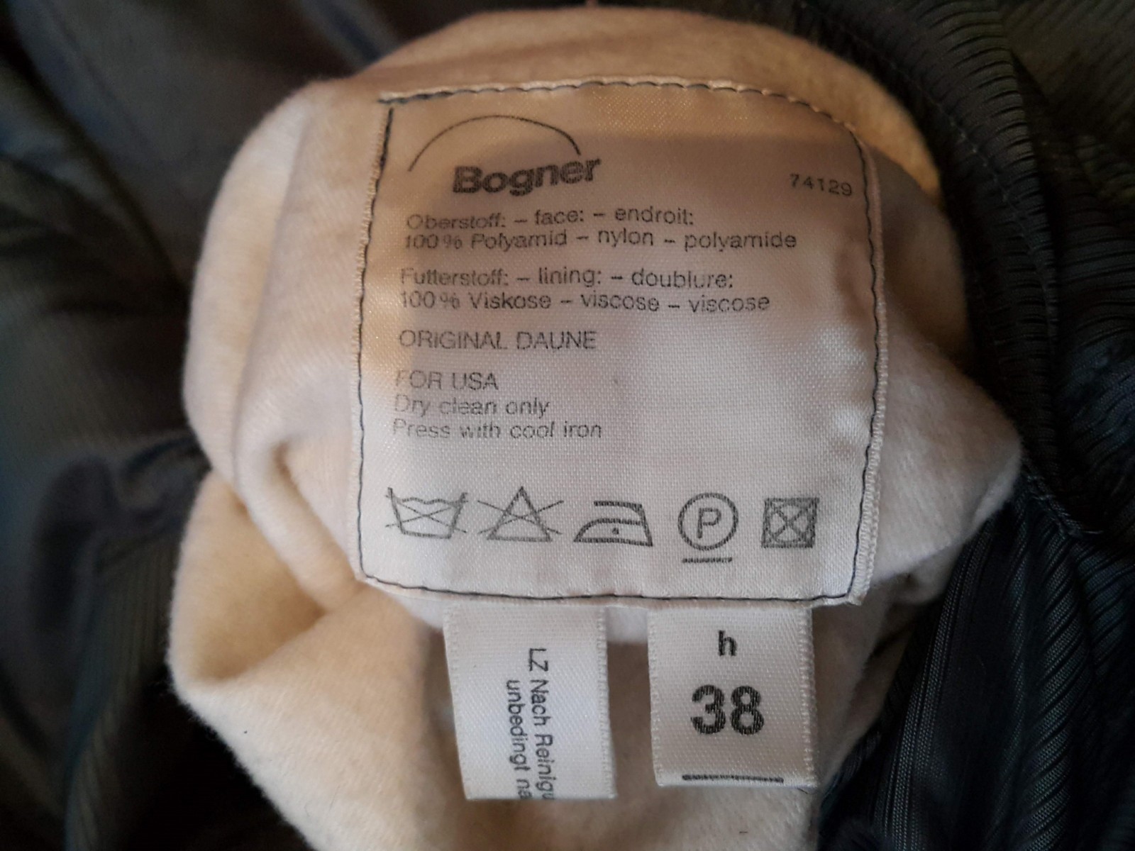 GERMANY VINTAGE AUTHENTIC BOGNER GRAY WOMENS LONG JACKET US 10 EU 38 image 7