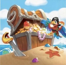 Pirate Treasure Lunch Napkins Paper 16 Pack Boy Kids Birthday Party Tableware