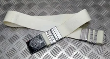 Abu Dhabi Belt White Nylon With Insignia Buckle For Ceremonial & Parade Duties