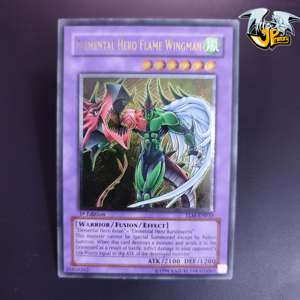 Yugioh Elemental Hero Flame Wingman TLM-EN035 1st Edition Ultimate