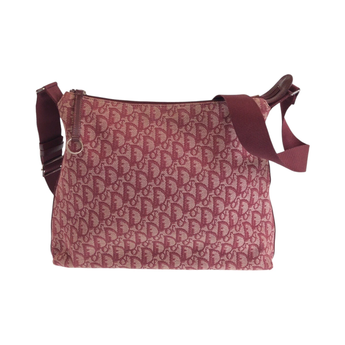 Sac bandoulière Dior vintage Trotter O1RU0044 sac messager toile rouge