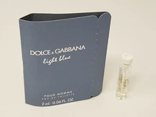 Dolce & Gabbana Light Blue Pour Homme Cologne Eau De Toilette Sample 0.06 oz