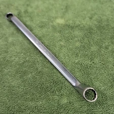Snap On 3/8" x 7/16" Offset Box End Wrench XO1214 Old Script 