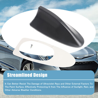 Shark Fin Style Roof Car Black Radio FM/AM Antenna Fit for Hyundai Kia
