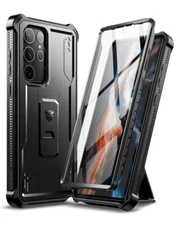 Dexnor for Samsung Galaxy S22/S22+/S22 Ultra Case hard Rugged Cover & Kickstand