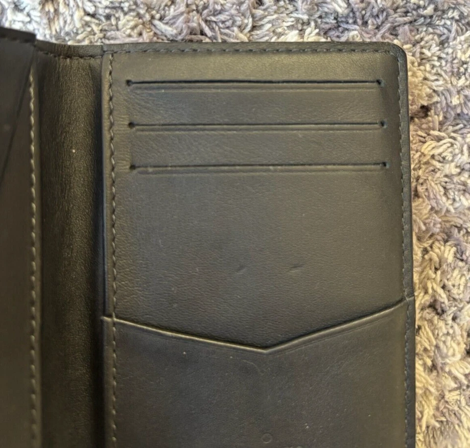 Louis Vuitton Tarjetero Organizador Depoche Azul Marino Negro Damier Grafito N63143 LV Foto 3 de 4