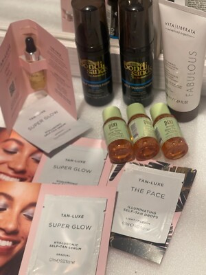 Lot Of 13 Assorted Self-Tanning Products NEW Bondi Sands, Tan Luxe, Pixi +