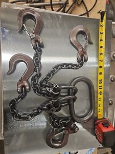 CAMPBELL QOSL 7.5 X 4.75 C0-2  2 18.5 9/32 WELDED 4 Leg Chain Sling Self-Locking