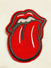 Lengua Rolling Stones ~ Parche bordado de hierro