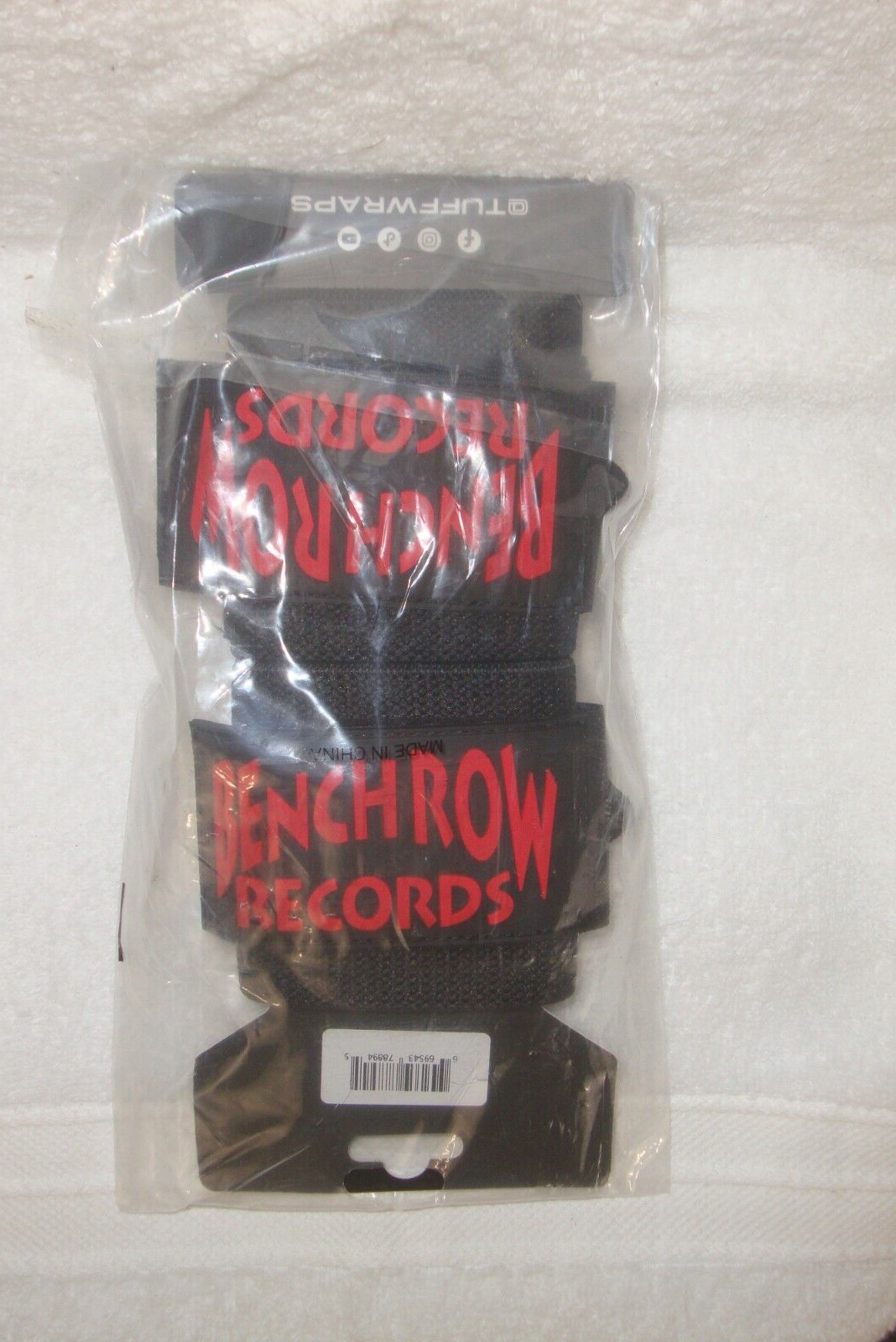 TuffWraps Villain Wrist Wraps Bench Row Records 16” Weight Lifting Wrist Wraps