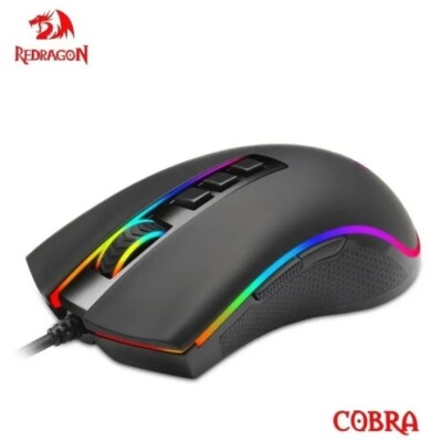 Redragon Cobra M711 LED Gaming Maus Mit Kabel Wired RGB 12400 DPI 7 || B-Ware