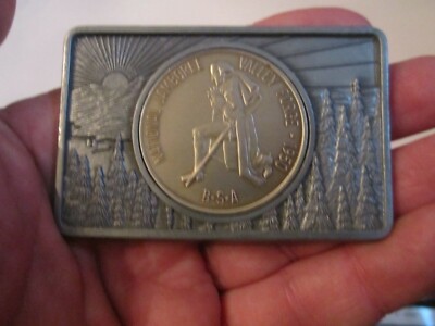 1950 NATIONAL JAMBOREE VALLEY FORCE COIN MEDALLION BELT BUCKLE - GW5