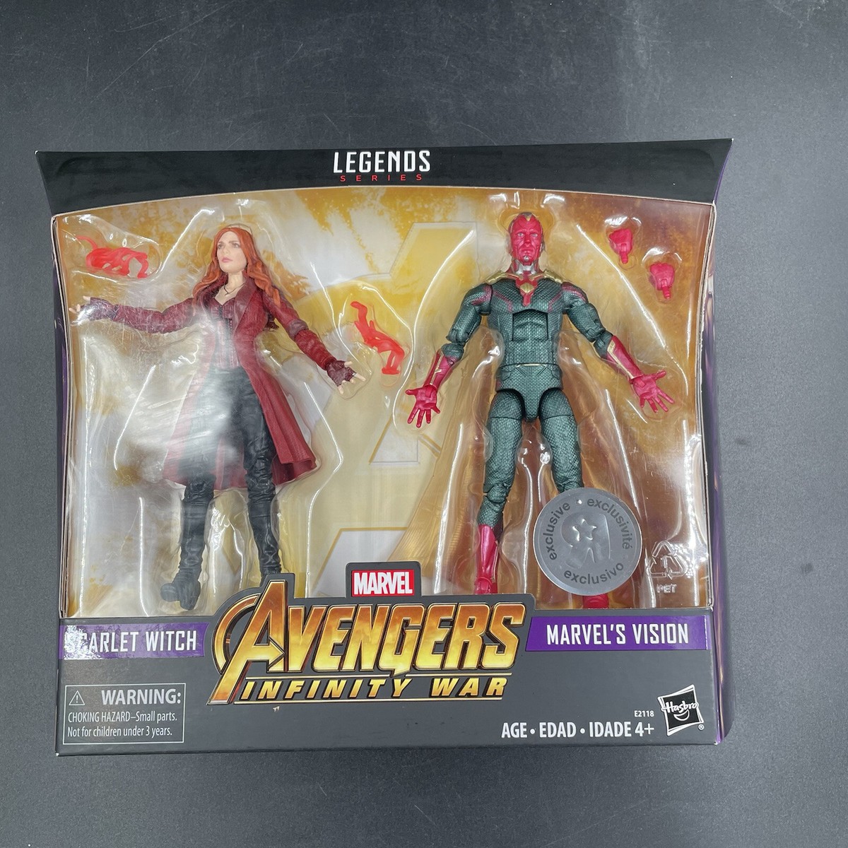[ 未開封 ] マーベルレジェンド スカーレット・ウィッチ　ヴィジョン 2パック Marvel Legends Vision and Scarlet Witch 2-Pack (Toys R Us
