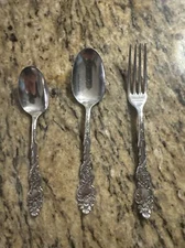 1847 Rogers Bros A1 Silverware 5 O'Clock Spoon, Teaspoon, & Fork